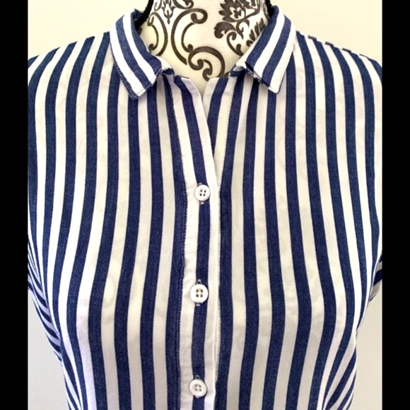 Vintage 80’s Per Se Button Down Short Sleeve Blouse - Picture 3 of 7